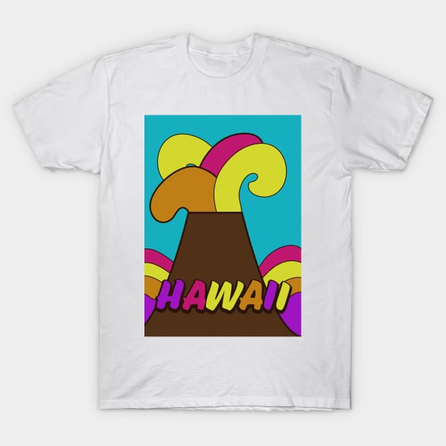 Hawaii Volcano T-Shirt by nickemporium1